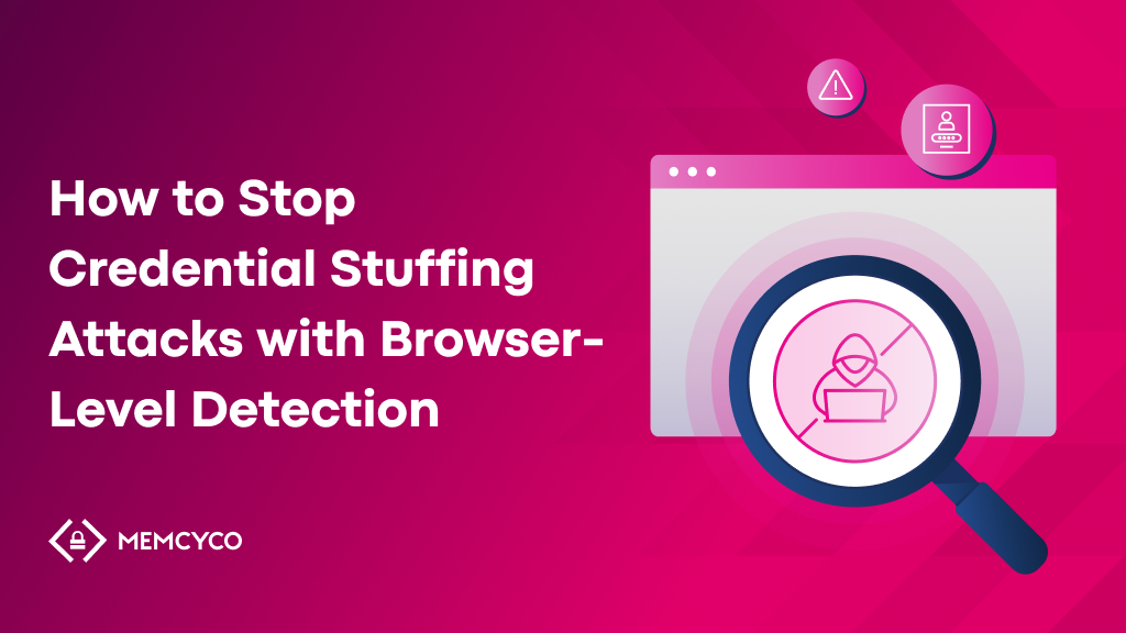 Illustration representing browser-level signals used to detect credential stuffing attacks in real time